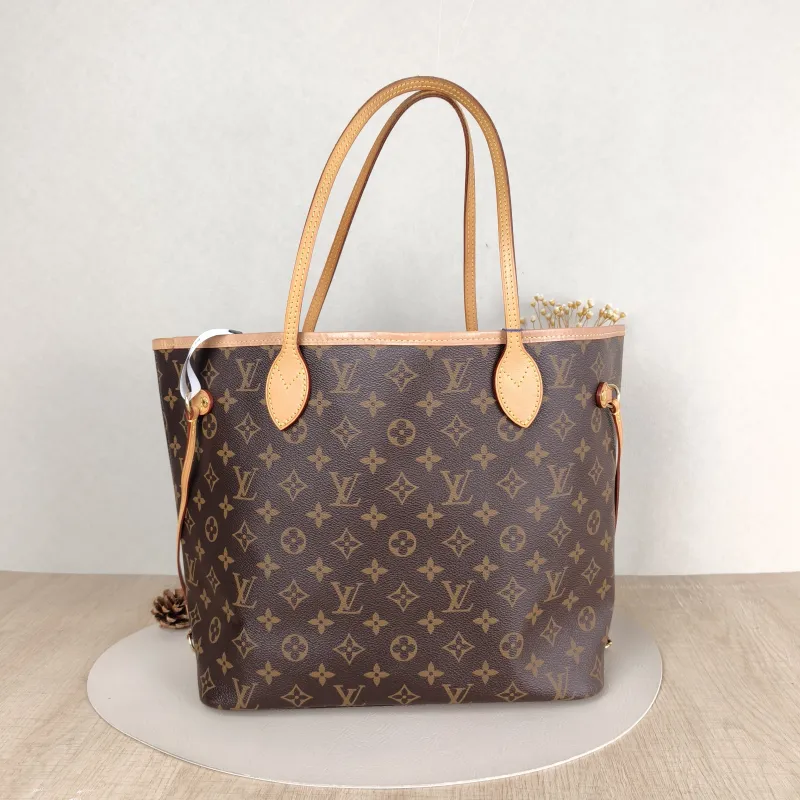 Louis Vuitton Shoulder Bag Neverfull Monogram PVC Medium 31 × 14 × 28 cm