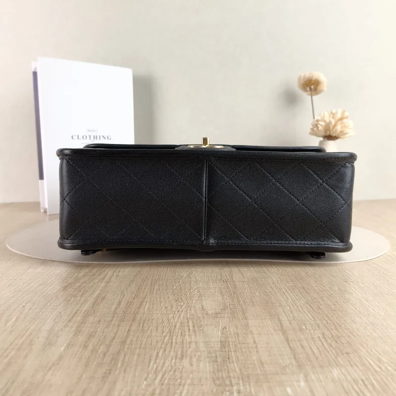 Chanel Backpack Backpack Black with Gold-Tone Hardware Grained Calfskin One Size 31 × 10 × 21 cm — cover view 2 of 5