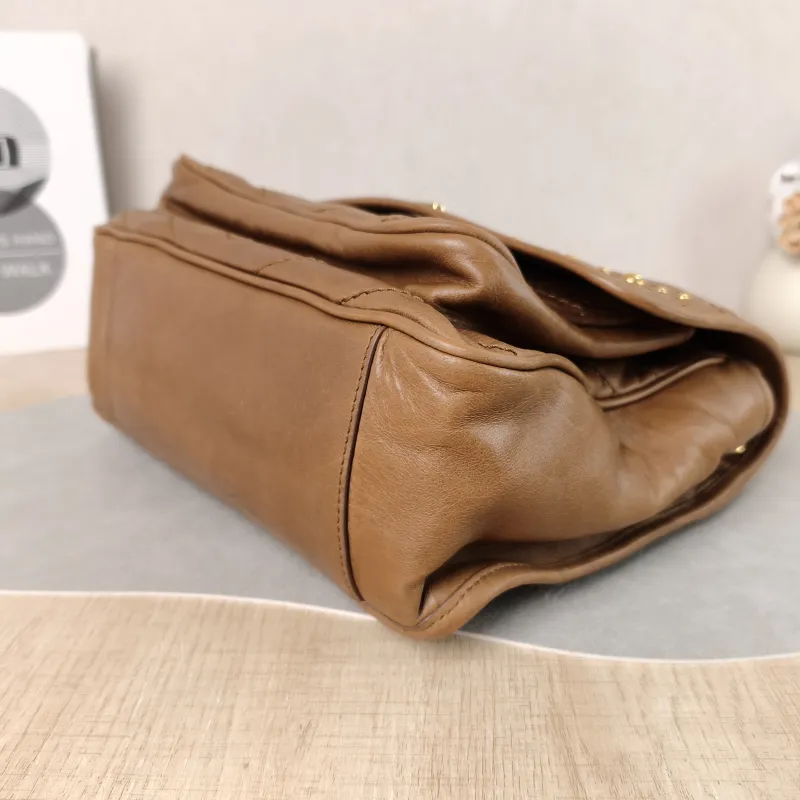 SAINT LAURENT Crossbody Bag Niki Caramel Medium 28 × 8.5 × 20 cm — detail view 6 of 14