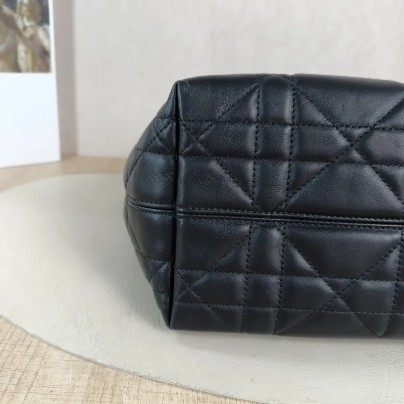 DIOR Top Handle Bag TOUJOURS Edition Black Pink Calfskin Small 18.5 × 12 × 18.5 cm — detail view 5 of 11