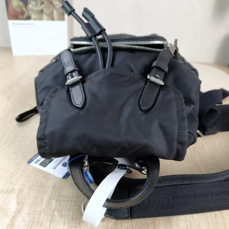 BURBERRY Backpack Backpack Black Nylon One Size 17 × 10 × 26 cm — detail view 7 of 11