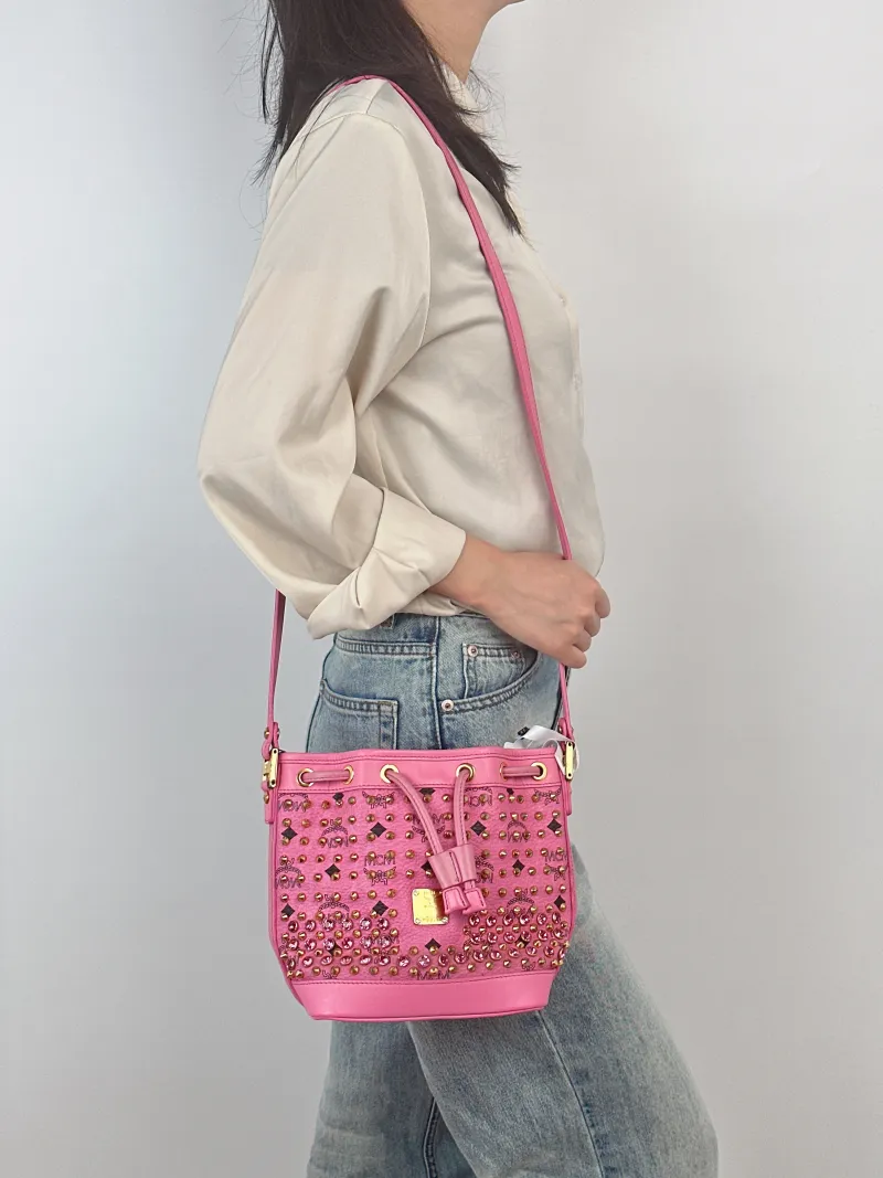 MCM Crossbody Bag Crossbody Bag Pink One Size17 × 11 × 20 cm — on-model view 1 of 2
