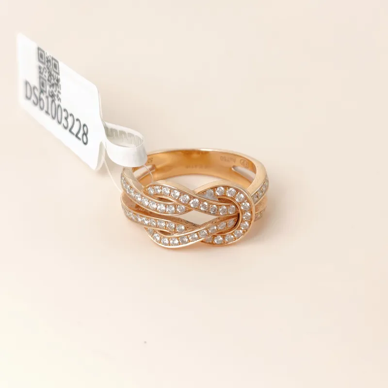 FRED Ring Chance Infinie Collection Ring Rose Gold Diamond18KR ose Gold One Size 52