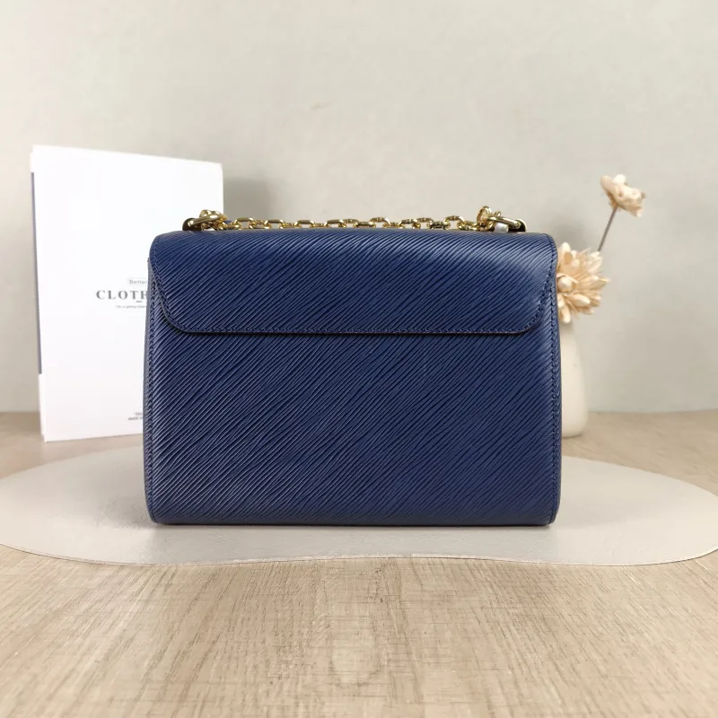 Louis Vuitton Crossbody Bag Twist Blue Epi Embossed Calfskin Medium23 × 9.5 × 17 cm — cover view 6 of 6