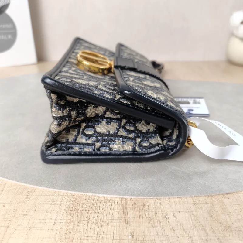 DIOR Crossbody Bag30 Montaigne East-West 30Blue Canvas Small21 × 6 × 12 cm — detail view 1 of 14
