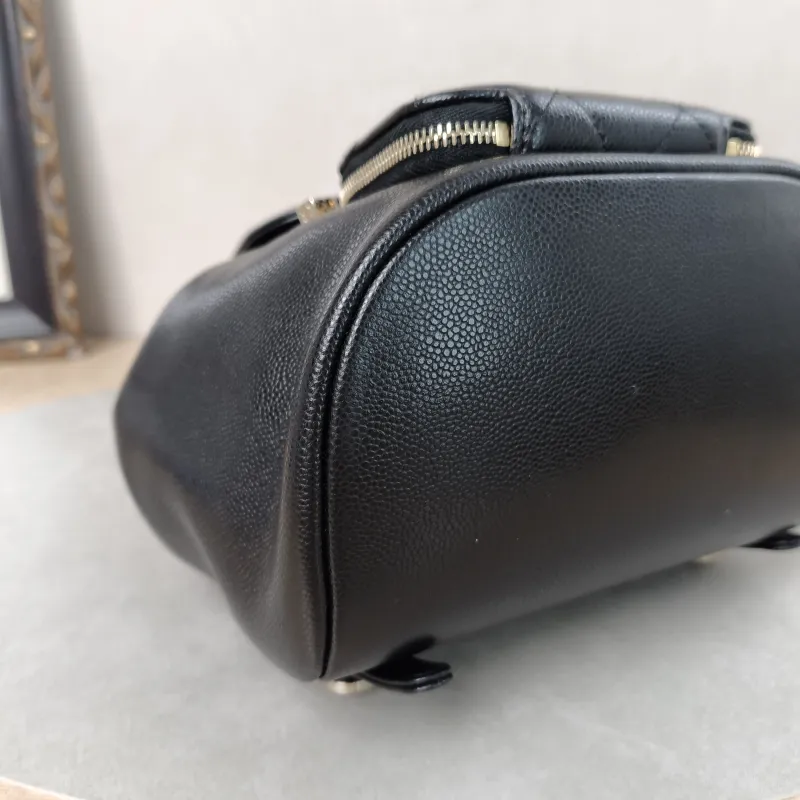 Chanel Backpackaffinity Backpack Black Grained Calfskin Small20 × 14 × 22 cm — detail view 16 of 19