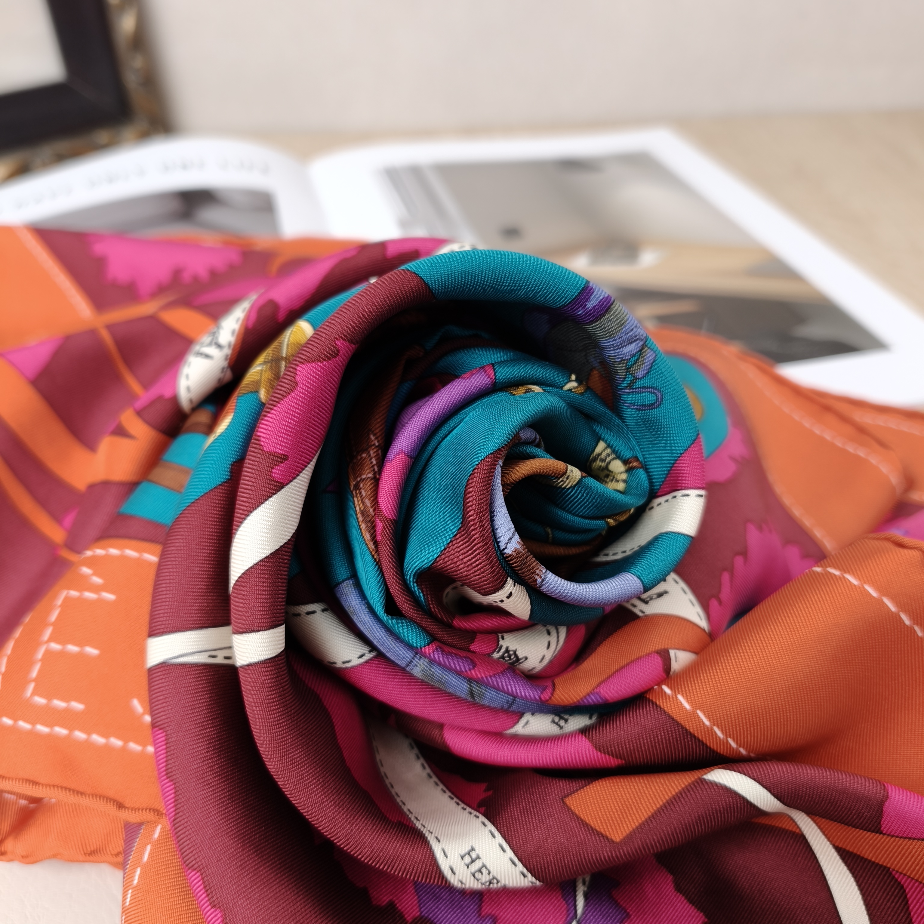 Hermès Colorblock One Size90*90 — cover view 11 of 12