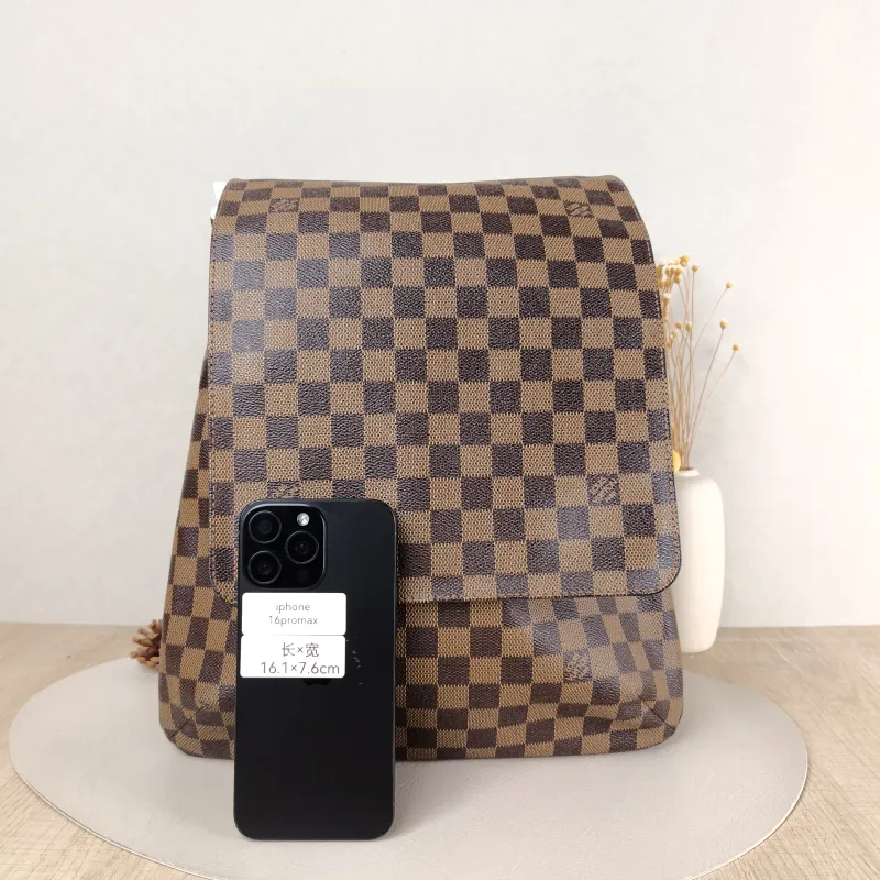 Louis Vuitton Shoulder Bag Messenger Bag Damier Ebene PVC 30 × 3 × 33 cm — cover view 5 of 5