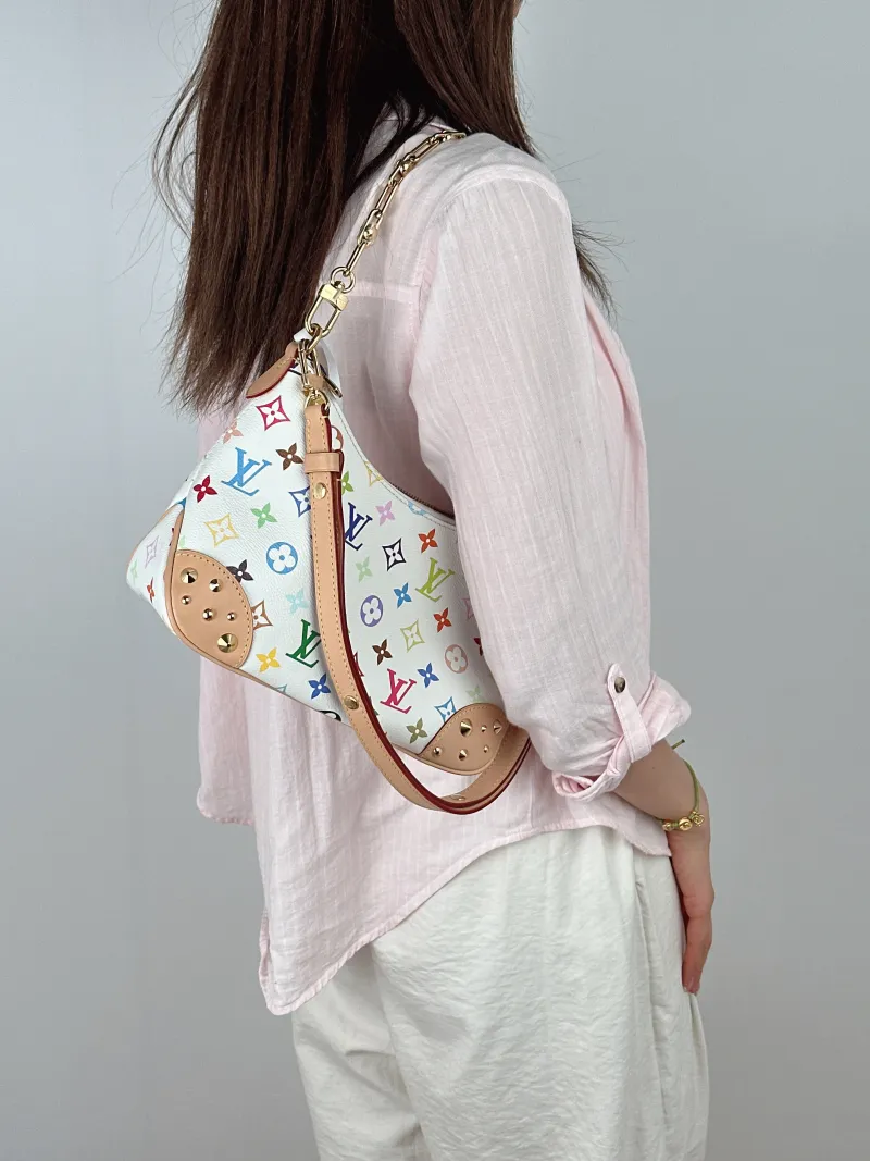 Louis Vuitton Crossbody Bag Boulogne Multicolore PVC Small26 × 9.5 × 16 cm — on-model view 1 of 2