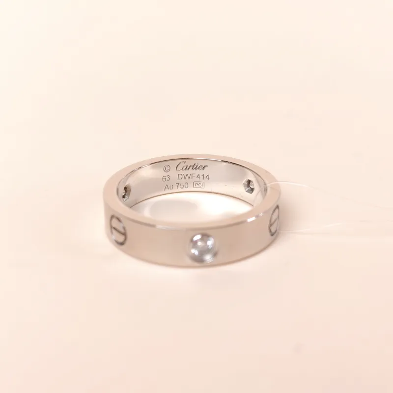 CARTIER Ring Love Collection White Gold Diamond18KW hite Gold Edition 63 — cover view 2 of 9