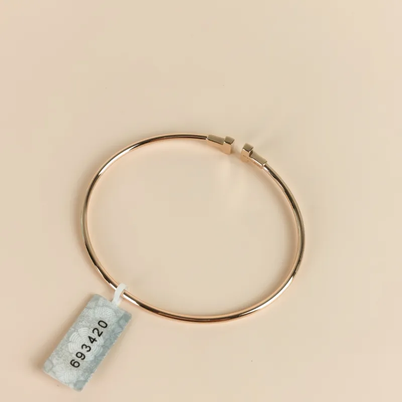 Tiffany&Co. Bangle T Collection T Rose Gold Rose Gold 18KR ose Gold One Size 17cm — cover view 5 of 5