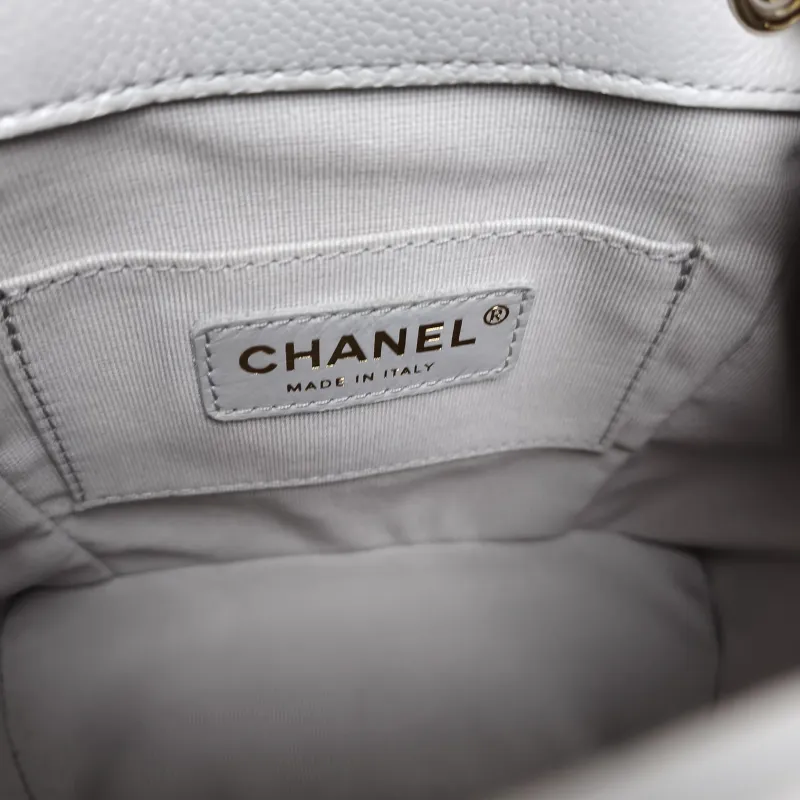 Chanel Backpack Duma Grey Grained Calfskin Small16.5 × 10 × 17.5 cm — detail view 10 of 11