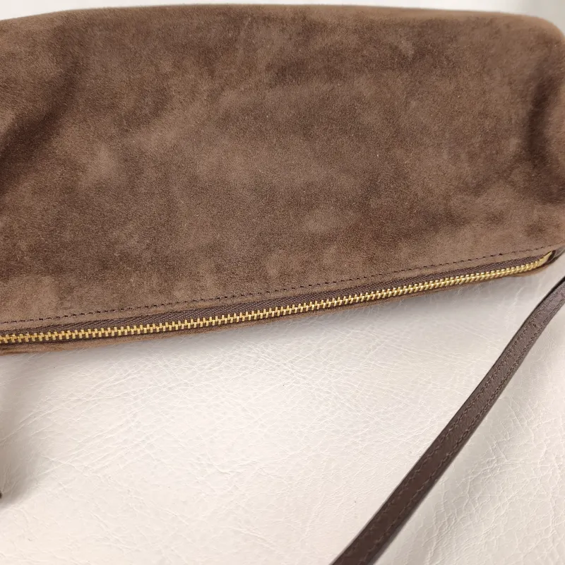 Miumiu Shoulder Bag logo Brown Suede One Size 22 × 9 × 9 cm — detail view 11 of 11