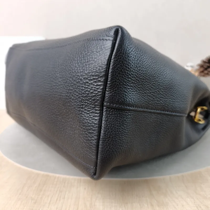 PRADA Shoulder Bag Hobo Shoulder Bag Black Calfskin One Size32 × 15 × 31 cm — detail view 10 of 13