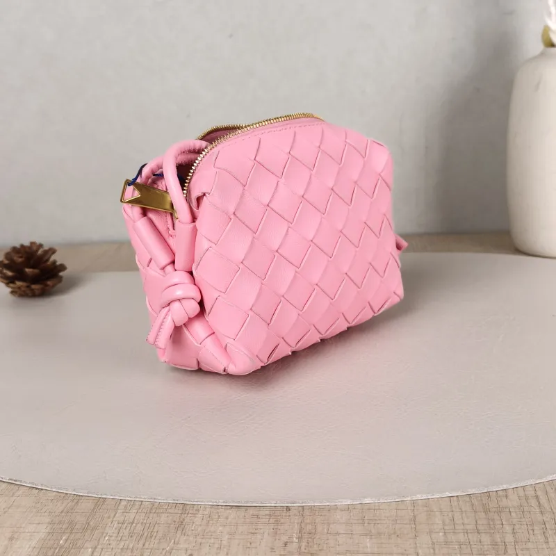 Bottega Veneta Crossbody Bag Loop Camera Bag Pink Lambskin Mini13 × 6 × 9 cm — cover view 3 of 5