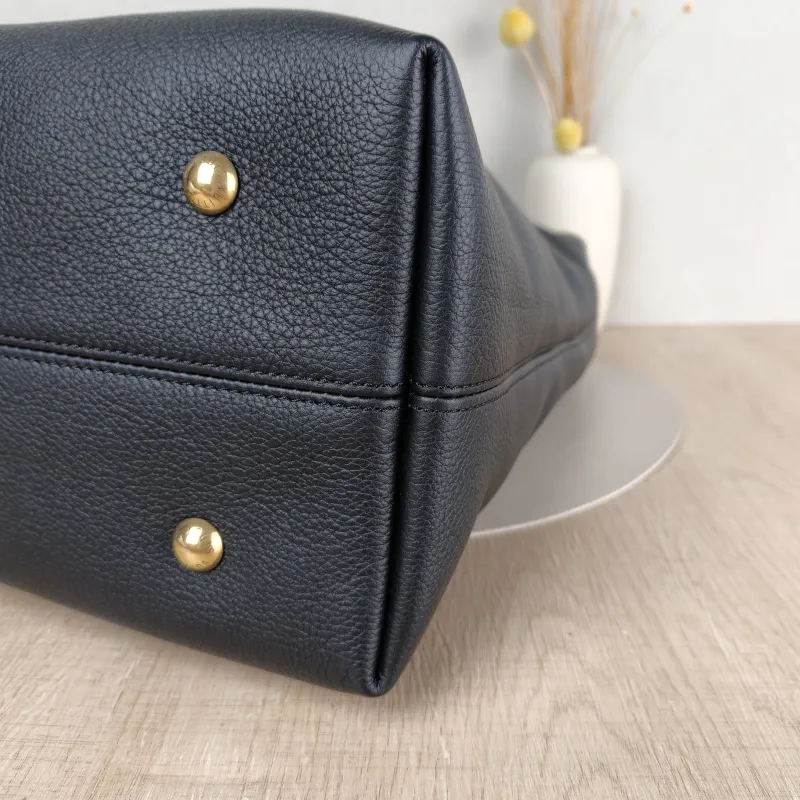 Louis Vuitton Shoulder Bag Low Key Hobo Shoulder Bag Black Calfskin Medium 31 × 18 × 35 cm — detail view 2 of 13