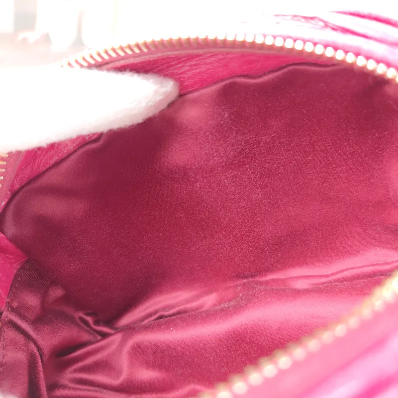 Miumiu Shoulder Bag Camera Bag Red Waxed Leather 16 × 6 × 10 cm — detail view 2 of 11