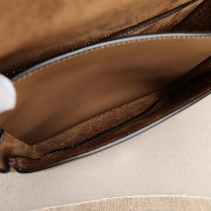 SAINT LAURENT Crossbody Bag Niki Besace Messenger Bag Caramel Calfskin Small 21.5 × 9.5 × 16 cm — detail view 11 of 12