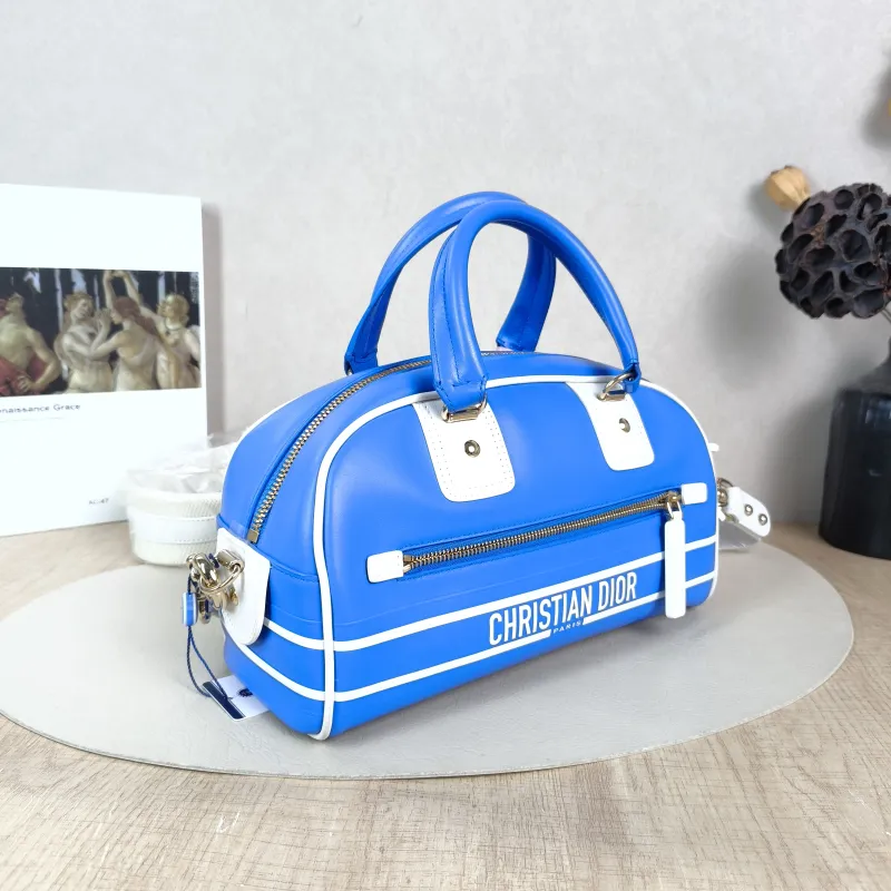 DIOR Top Handle Bag Vibe Bowling Calfskin Small 24.5 × 11.5 × 14.5 cm — cover view 5 of 6