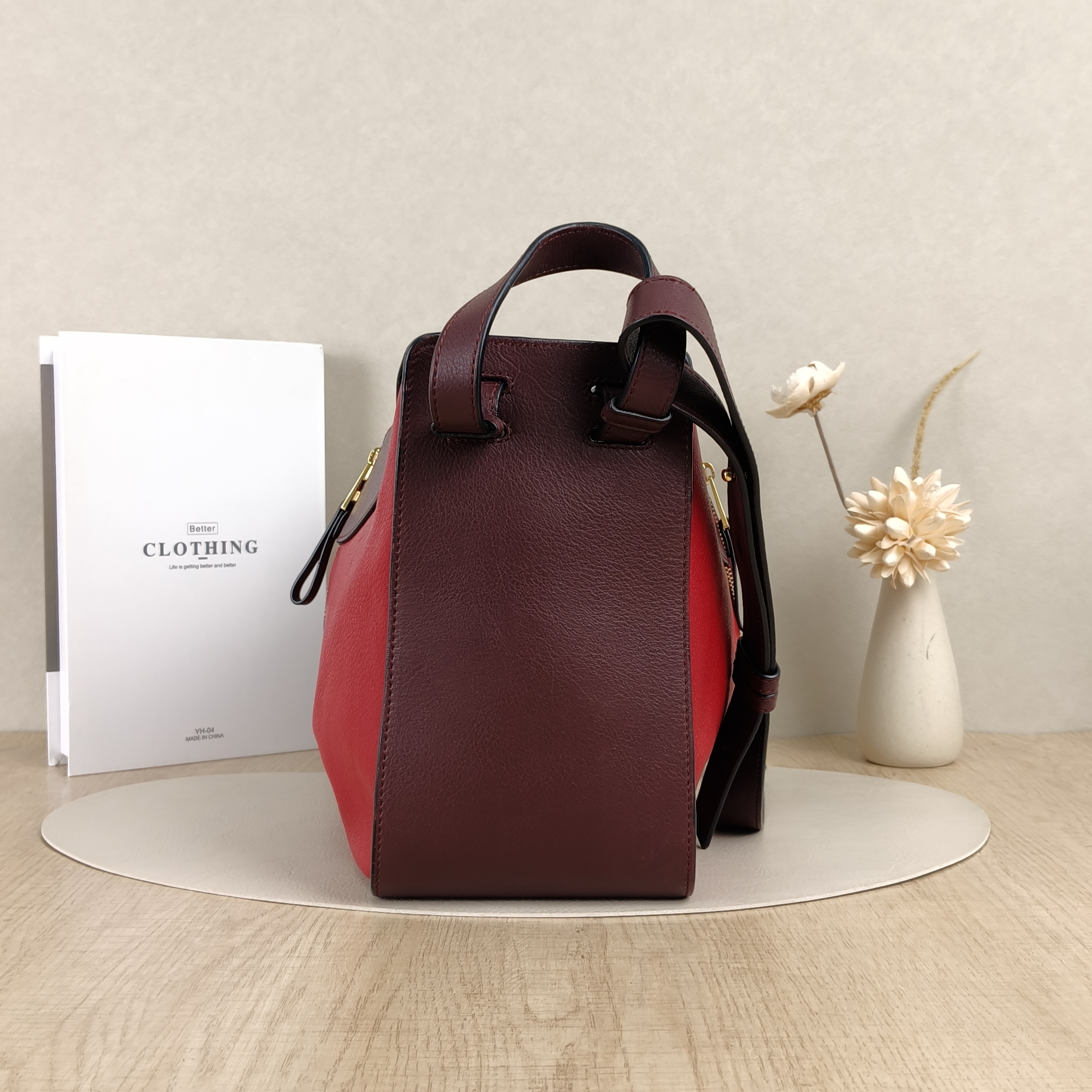 LOEWE Crossbody Bag Hammock Colorblock Calfskin29 × 14 × 25 cm — cover view 3 of 8