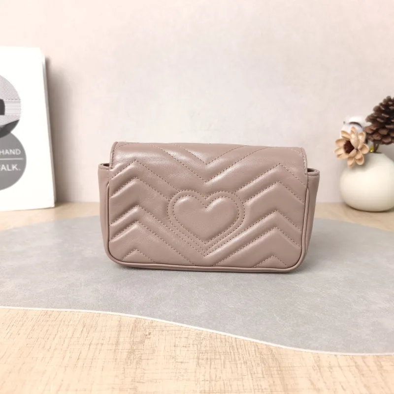 GUCCI Crossbody Bag GG Marmont Mini Marmont Mini Calfskin Mini 16.5 × 4.5 × 9.5 cm — cover view 4 of 5