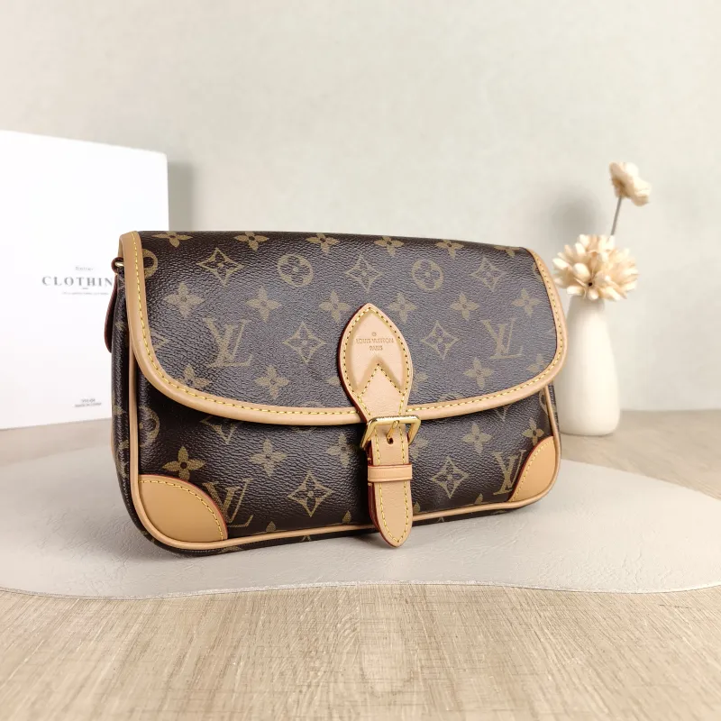 Louis Vuitton Crossbody Bag Diane Baguette Bag Shoulder Strap PVC Small 24 × 9 × 15 cm — cover view 5 of 6