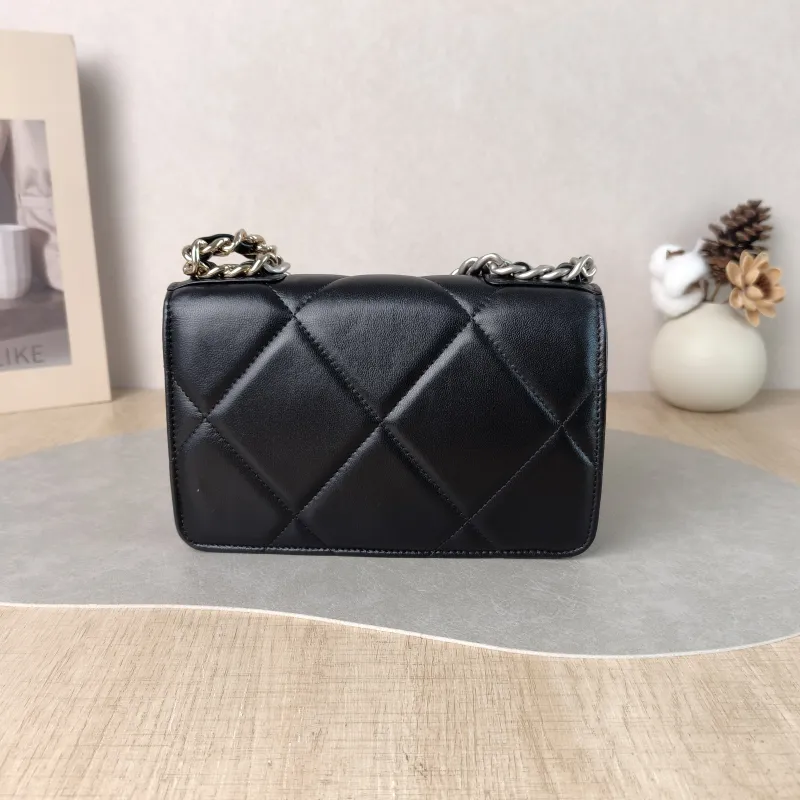 Chanel Crossbody Bag 19Bag WOC Black SL ambskin Mini 19.2 × 3.5 × 12.3 cm — cover view 5 of 5