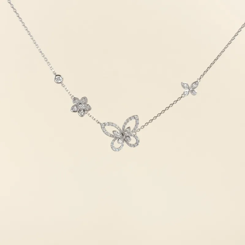 GRAFF Necklace Collection Necklace White Gold18KW hite Gold Diamond One Size40cm