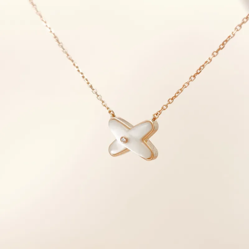 CHAUMET Necklace Jeux de Liens · Collection · Necklace Diamond18KR ose Gold One Size 40cm — cover view 8 of 13