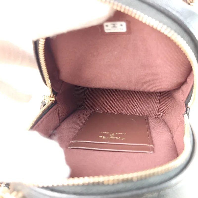 Chanel Crossbody Bag Mini Backpack Crossbody Bag Black Grained Calfskin 13 × 9 × 18 cm — detail view 4 of 9