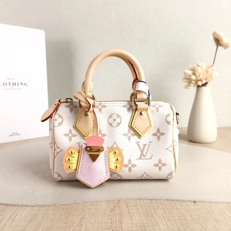 Louis Vuitton Crossbody Bag Speedy Nano PVC nano 16 × 7.5 × 10 cm