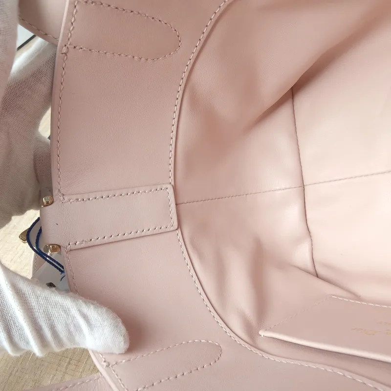 DIOR Top Handle Bag TOUJOURS Edition Pink Calfskin Mini 13 × 12 × 15 cm — detail view 9 of 13