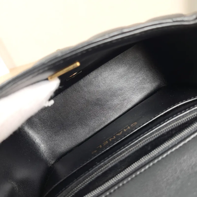 Chanel Crossbody Bag Classic Flap Mini CF Mini Black SL ambskinmini17 × 8 × 13.5 cm — detail view 7 of 13