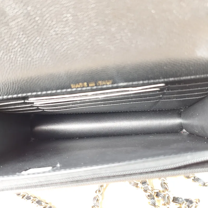 Chanel Backpack Backpack Black Grained Calfskin One Size 18.2 × 5 × 14 cm — detail view 4 of 12