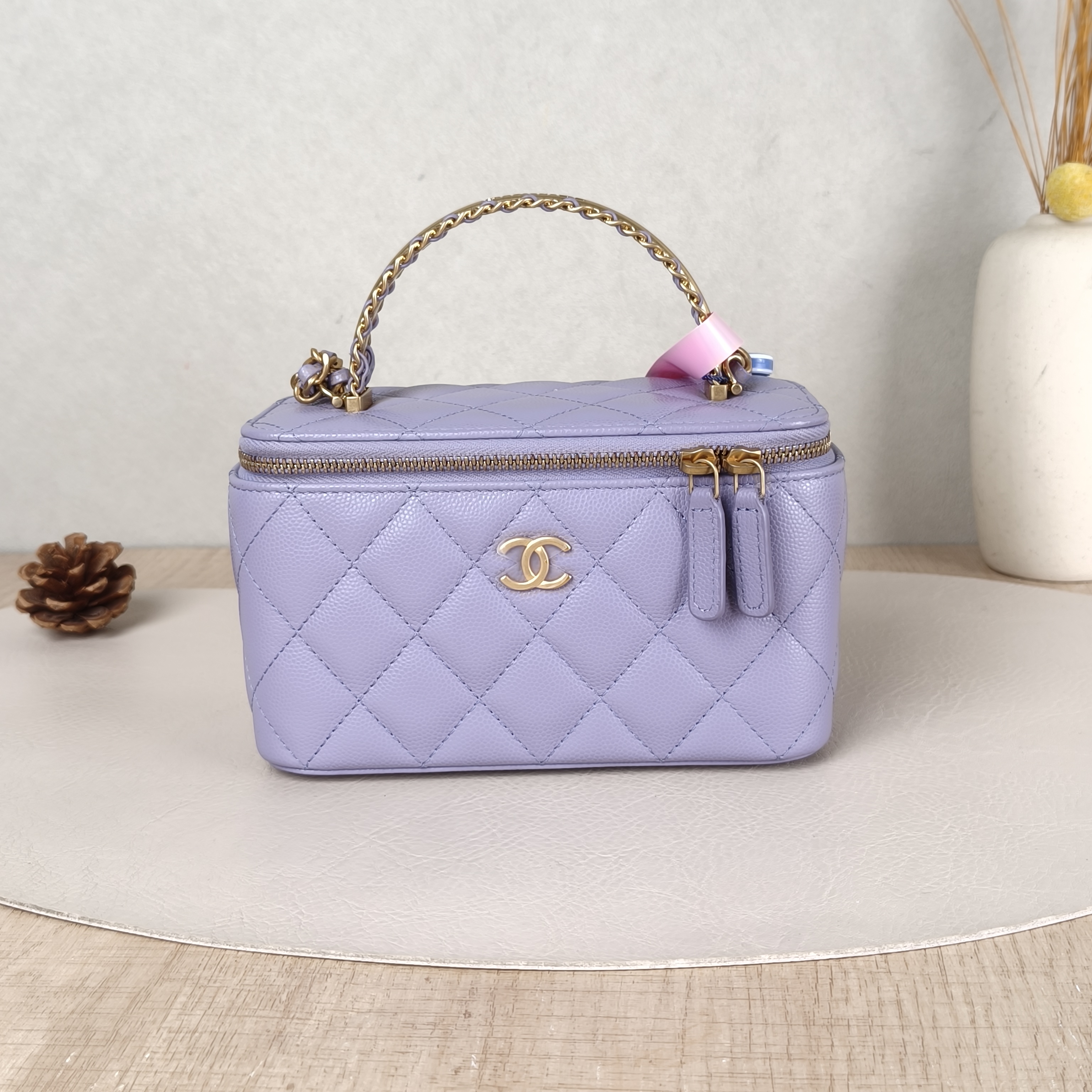 Chanel Crossbody Bag Woven Box Grained Calfskin One Size16 × 8 × 10 cm