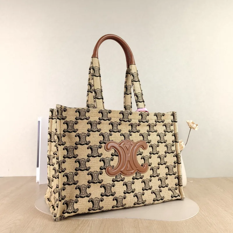 CELINE Shoulder Bag CABAS THAIS Shopping Tote Large 40 × 16 × 30 cm — cover view 2 of 4
