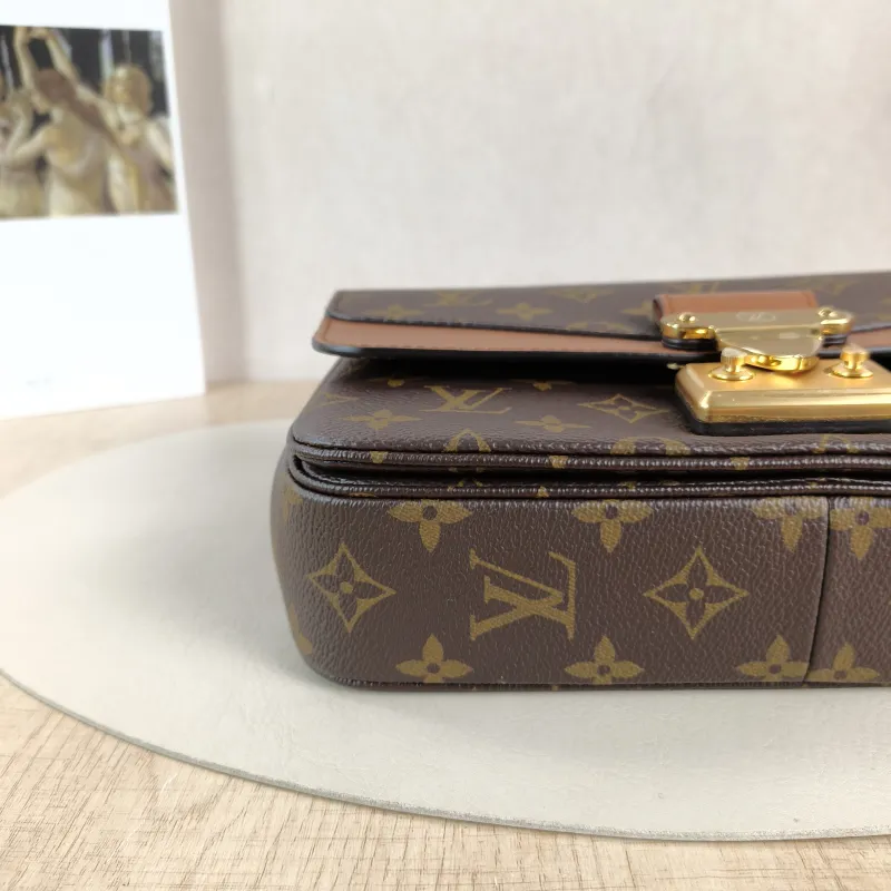 Louis Vuitton Crossbody Bag Marceau Chain Bag Caramel PVC · Calfskin One Size 24.5 × 6.5 × 15 cm — detail view 4 of 13