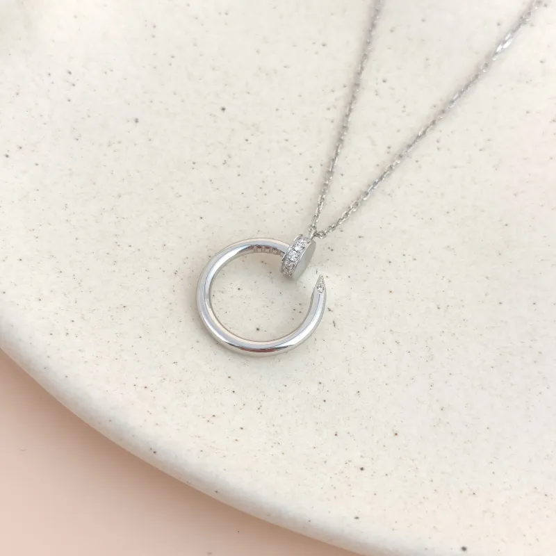 CARTIER Necklace Juste un Clou Necklace White Gold Diamond18KW hite Gold One Size 40cm — cover view 4 of 8