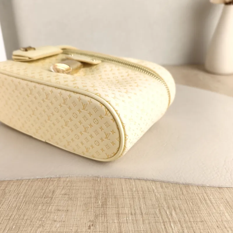 Louis Vuitton Shoulder Bag VANITY POUCH Cosmetic Bag Calfskin One Size 19 × 6.5 × 11.5 cm — detail view 8 of 10