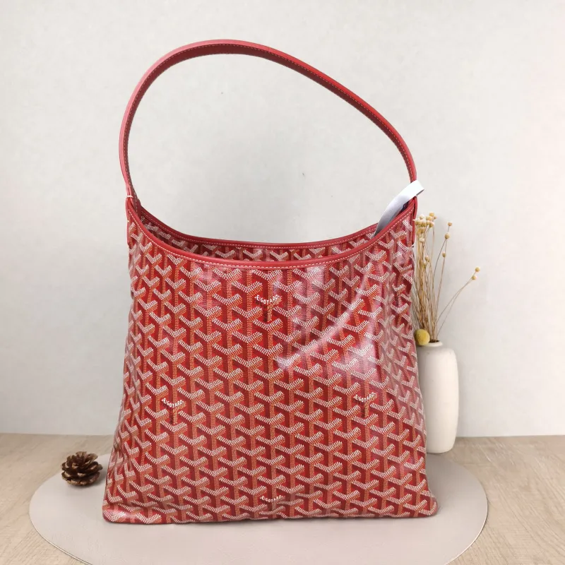 GOYARD Shoulder Bag Boheme Hobo​ Red PVC Small 43 × 14 × 27 cm — cover view 3 of 5