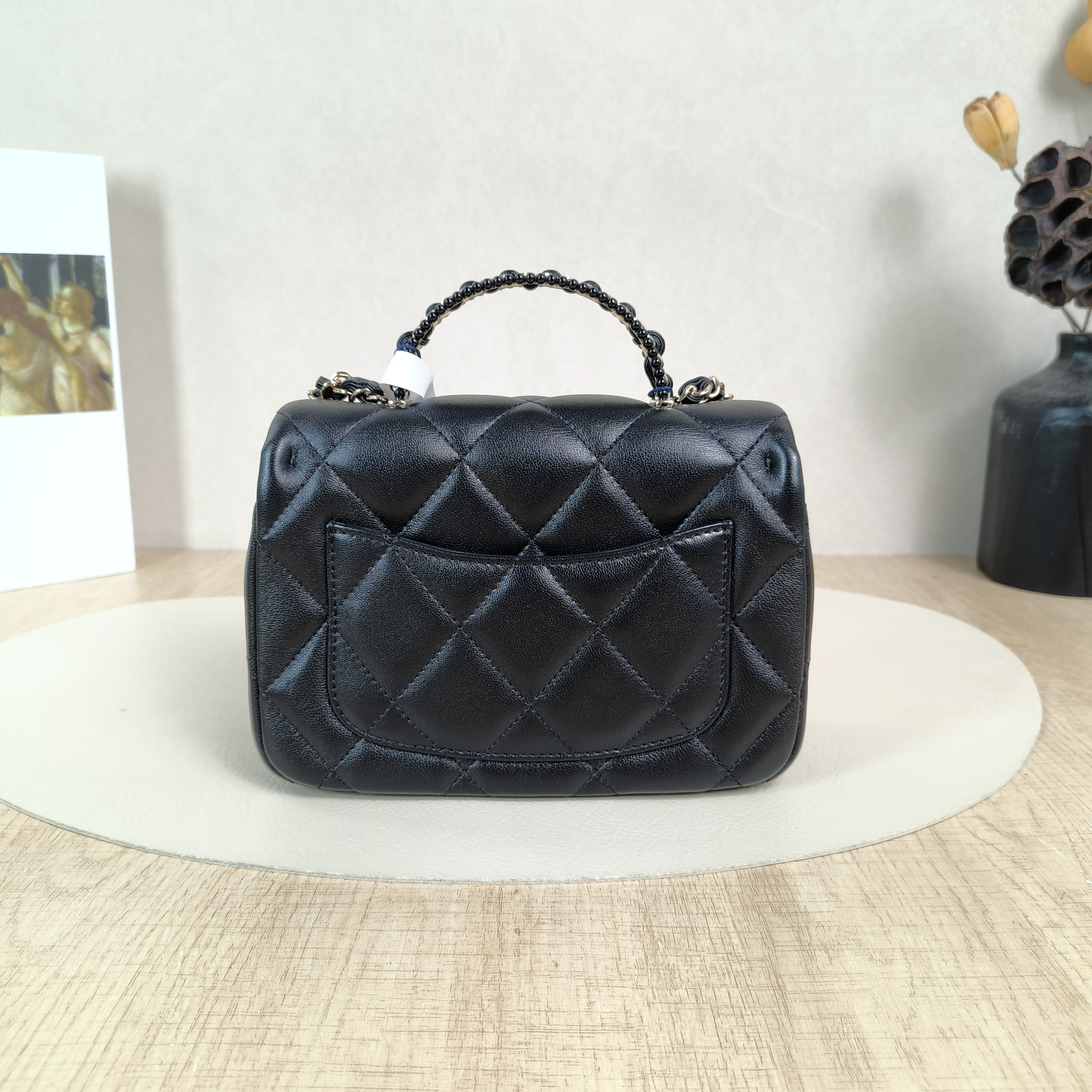 Chanel Crossbody Bag25p Woven Black Calfskinmini18.5 × 6 × 13 cm — cover view 3 of 5