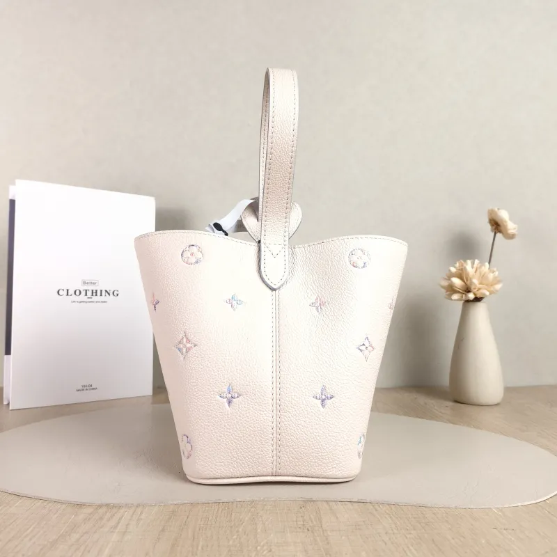 Louis Vuitton Top Handle Bag Collection White Calfskin BB 16 × 12 × 18 cm — cover view 2 of 6