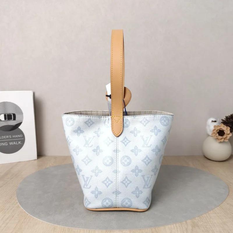 Louis Vuitton Top Handle Bag ALL IN BB Blue PVC BB 16 × 12 × 18 cm — cover view 6 of 7