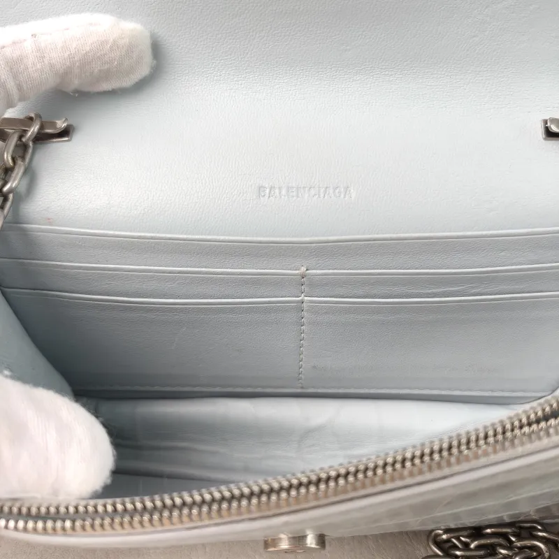BALENCIAGA Crossbody Bag GOSSIP xs Chain Bag Blue Calfskin XS19 × 7 × 10 cm — detail view 4 of 11