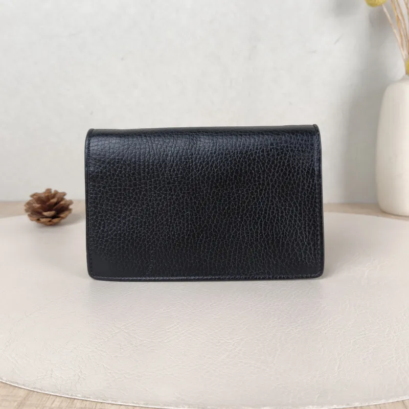 GUCCI Crossbody Bag Dionysus Black Calfskin Mini 16.5 × 4.5 × 10 cm — cover view 4 of 5