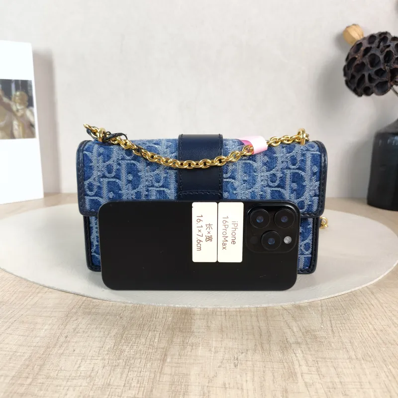 DIOR Crossbody Bag 30 Montaigne East-West 30 Blue Small 21 × 6 × 12 cm — cover view 2 of 5