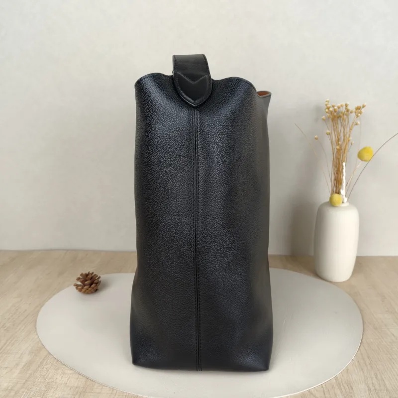 Louis Vuitton Shoulder Bag Low Key Hobo Shoulder Bag Black Calfskin Medium31 × 18 × 35 cm — cover view 7 of 8