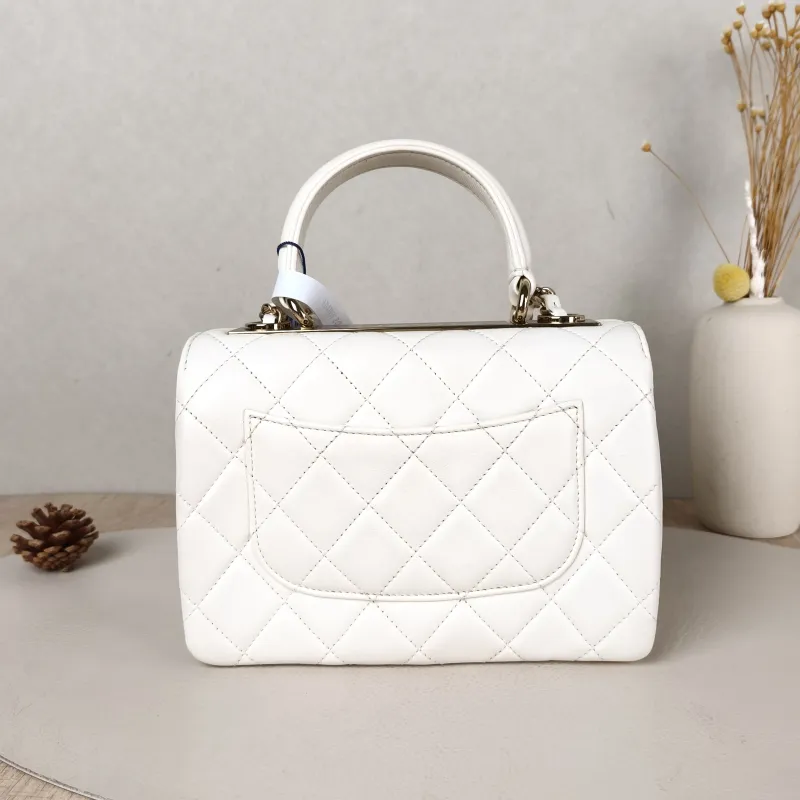 Chanel Crossbody Bag Trendy CC White Lambskinmini19.5 × 8 × 14.5 cm — cover view 5 of 5