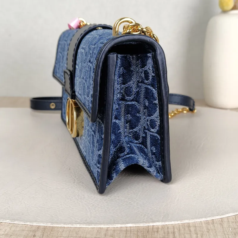 DIOR Crossbody Bag 30 Montaigne East-West 30 Blue Small 21 × 6 × 12 cm — detail view 7 of 15