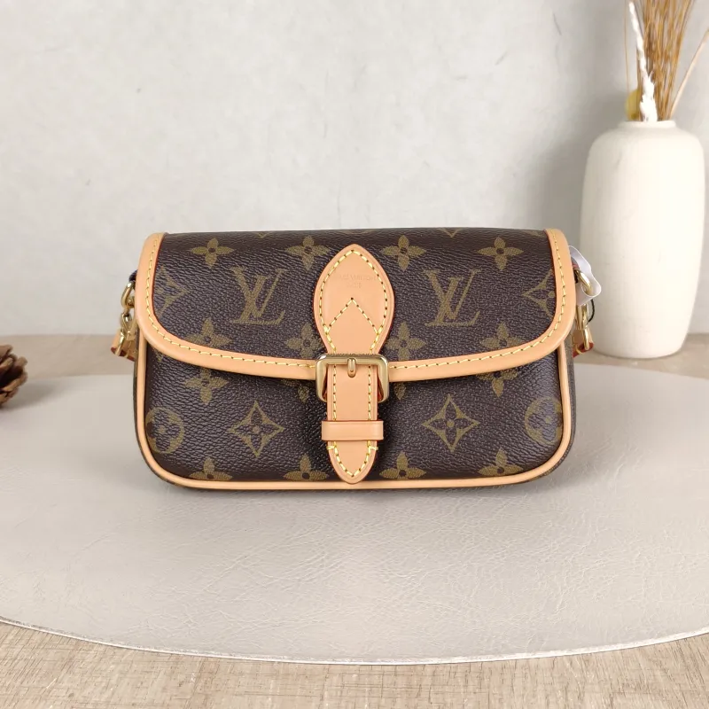 Louis Vuitton Crossbody Bag Diane Baguette Bag Monogram PVC nano 19 × 6 × 10.5 cm